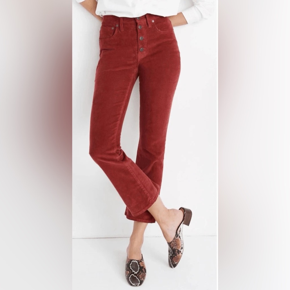 Madewell Red Corduroy Pants, size 29.